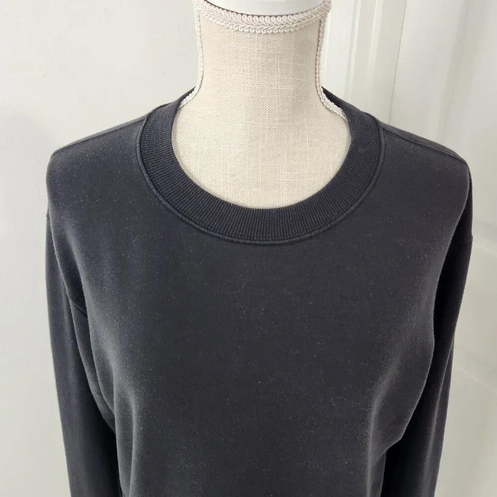 Athleta Sweatshirt Womens S Black Solitude Jersey Knit Pullover Loungewear Comfy - Picture 2 of 16